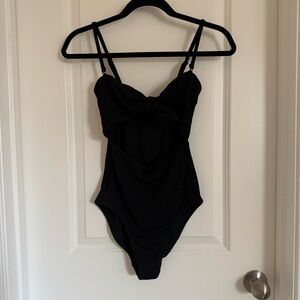 Veronica Beard Black One Piece Swimsuit, S